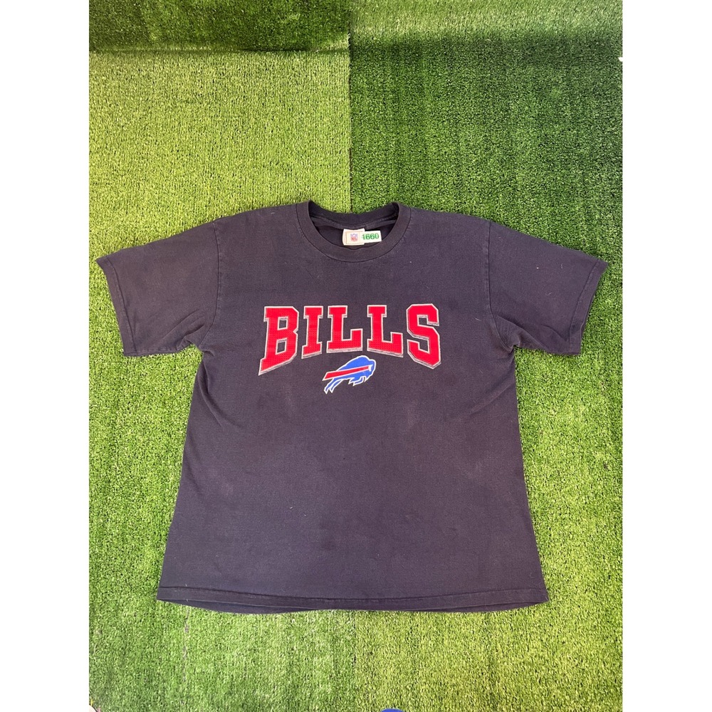 NFL Buffalo Bills Graphic T-Shirt Mens XL Faded Blue Short Sleeve Football Tee